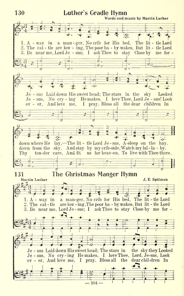 Songs of Cheer for Children page 104