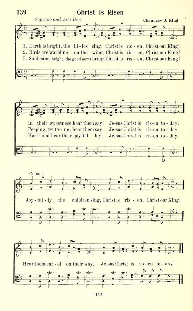 Songs of Cheer for Children page 112