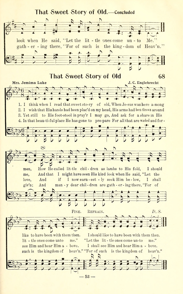 Songs of Cheer for Children page 53