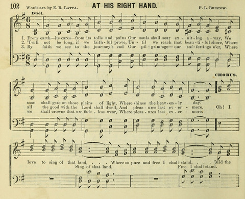 Songs of Gratitude: a cluster of new melodies for Sunday schools and worshiping assemblies page 102