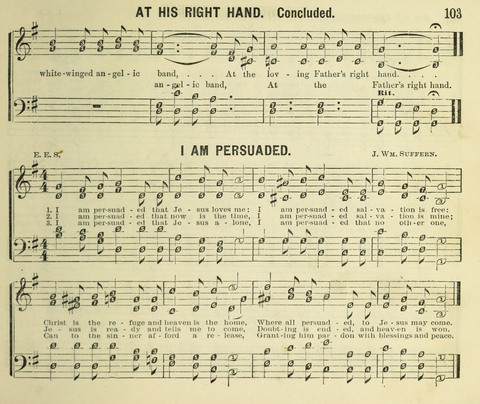 Songs of Gratitude: a cluster of new melodies for Sunday schools and worshiping assemblies page 103