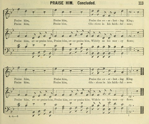 Songs of Gratitude: a cluster of new melodies for Sunday schools and worshiping assemblies page 113