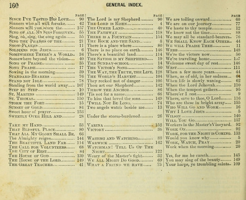 Songs of Gratitude: a cluster of new melodies for Sunday schools and worshiping assemblies page 160