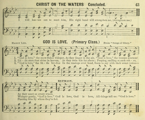 Songs of Gratitude: a cluster of new melodies for Sunday schools and worshiping assemblies page 43