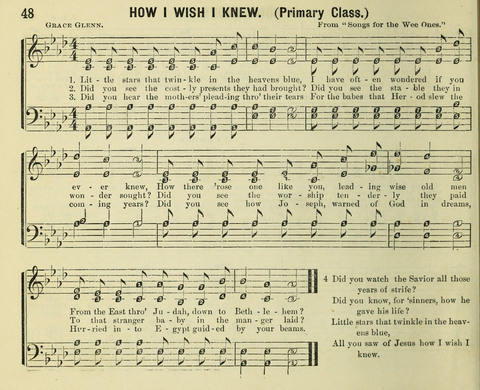 Songs of Gratitude: a cluster of new melodies for Sunday schools and worshiping assemblies page 48