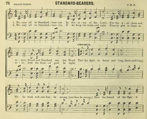 Songs of Gratitude: a cluster of new melodies for Sunday schools and worshiping assemblies page 76