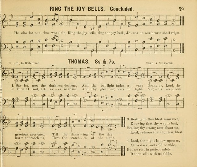 Songs of Glory No. 2: a collection of beautiful songs for Sunday Schools and the Family Circle page 61