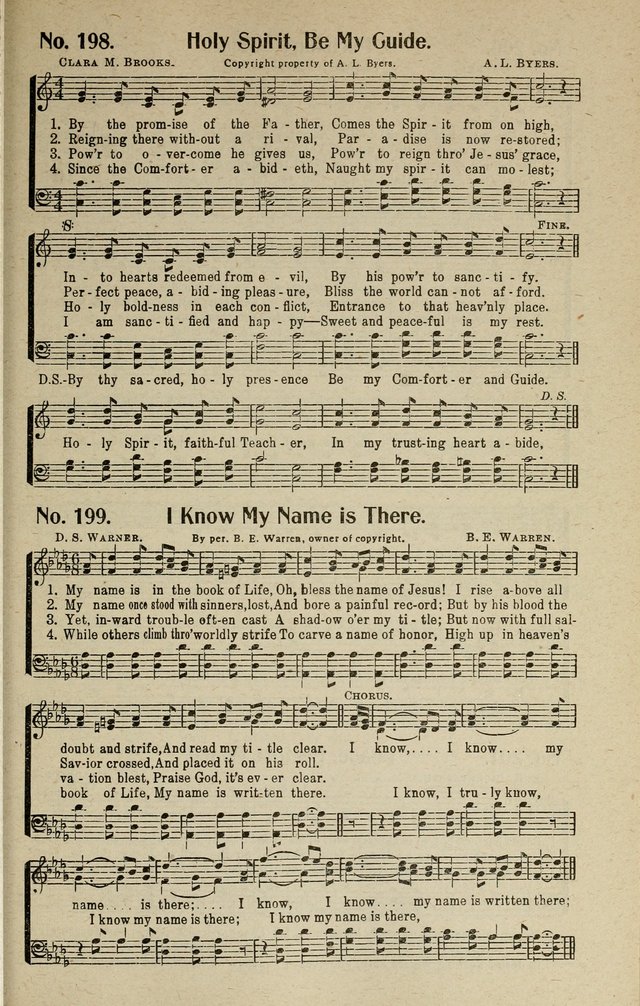 Songs of Grace and Glory: A New and Inspiring Selection of Sacred Songs for Evangelical Use and General Worship page 190