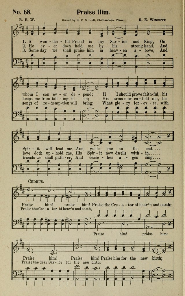 Songs of Grace and Glory: A New and Inspiring Selection of Sacred Songs for Evangelical Use and General Worship page 71