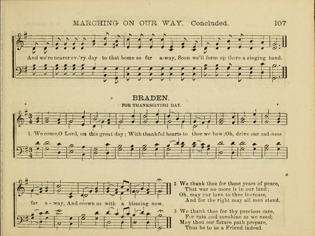 Songs of Glory-Land: for the Sunday school, prayer meeting, and social circle page 107