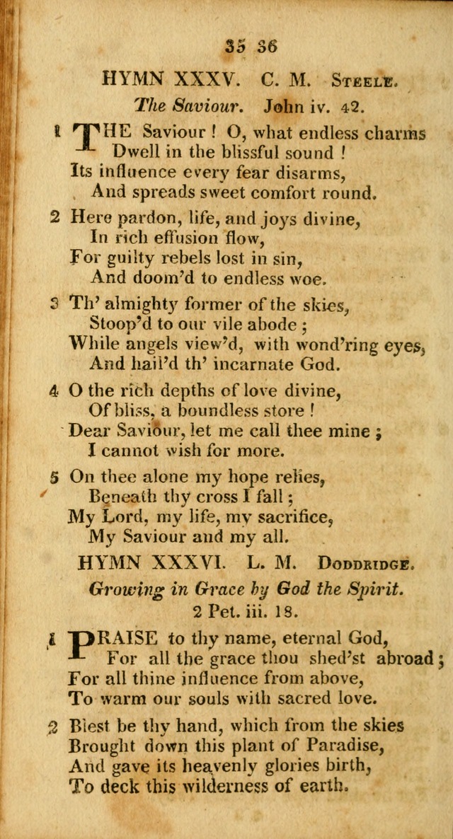 A Selection of Hymns for the use of social religious meetings, and for private devotions 2d ed. page 29