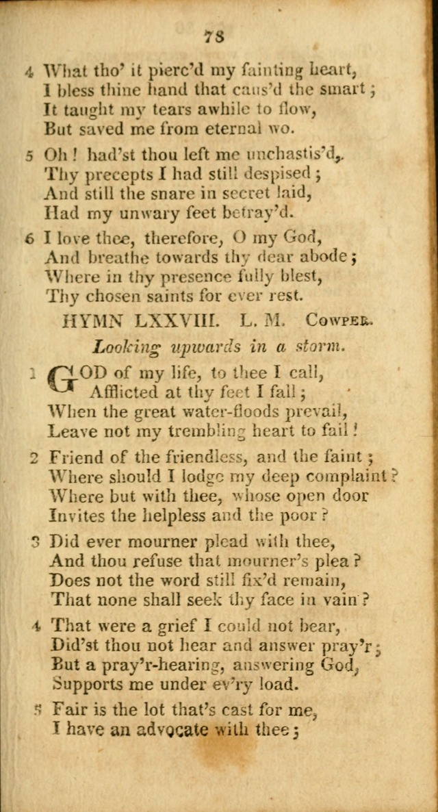 A Selection of Hymns for the use of social religious meetings, and for private devotions 2d ed. page 58