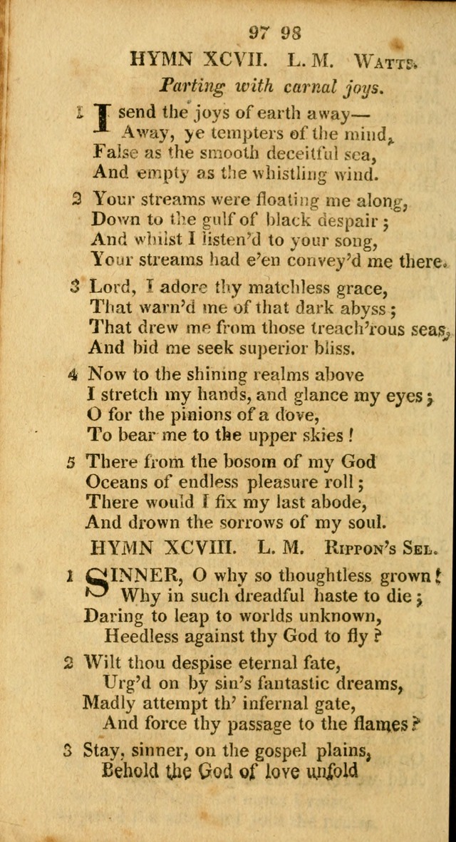 A Selection of Hymns for the use of social religious meetings, and for private devotions 2d ed. page 69