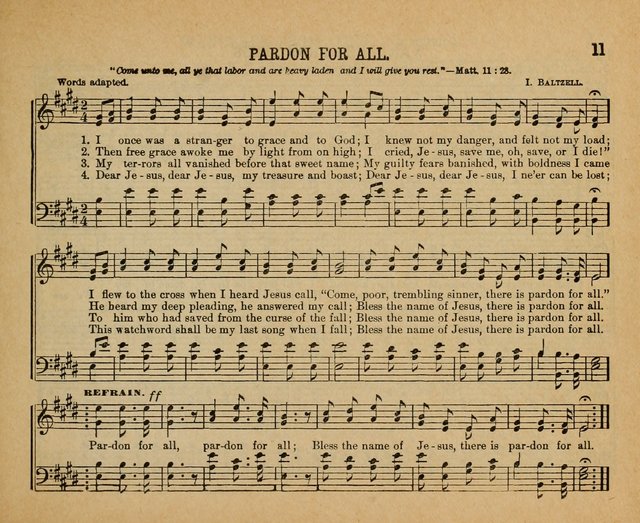 Songs of the Kingdom: a choice collection of songs and hymns for the Sunday school and other social services page 11