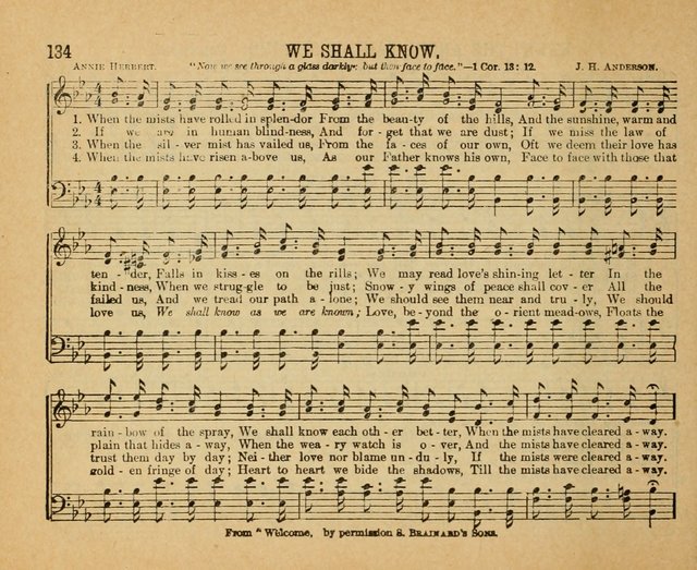 Songs of the Kingdom: a choice collection of songs and hymns for the Sunday school and other social services page 134