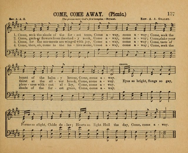 Songs of the Kingdom: a choice collection of songs and hymns for the Sunday school and other social services page 137