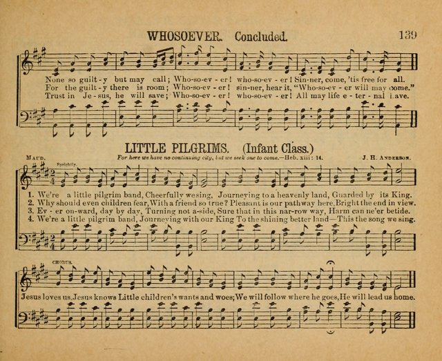 Songs of the Kingdom: a choice collection of songs and hymns for the Sunday school and other social services page 139