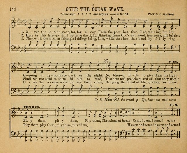 Songs of the Kingdom: a choice collection of songs and hymns for the Sunday school and other social services page 142