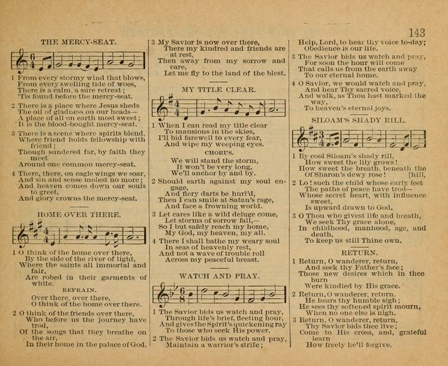 Songs of the Kingdom: a choice collection of songs and hymns for the Sunday school and other social services page 143