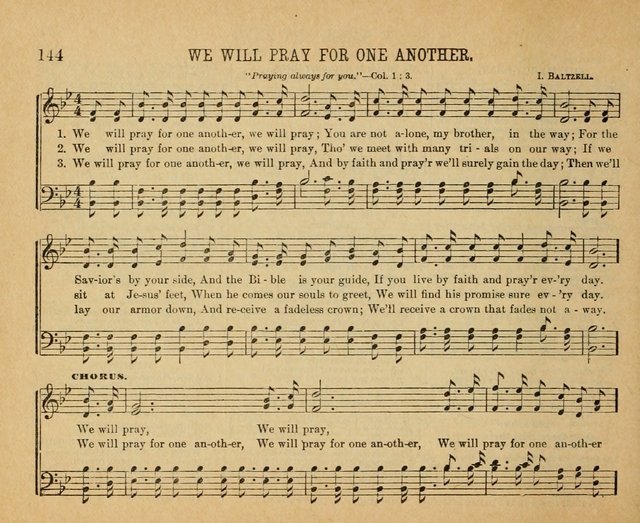 Songs of the Kingdom: a choice collection of songs and hymns for the Sunday school and other social services page 144