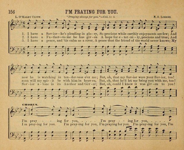 Songs of the Kingdom: a choice collection of songs and hymns for the Sunday school and other social services page 156