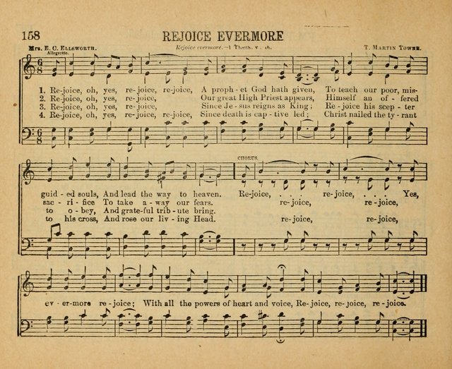 Songs of the Kingdom: a choice collection of songs and hymns for the Sunday school and other social services page 158