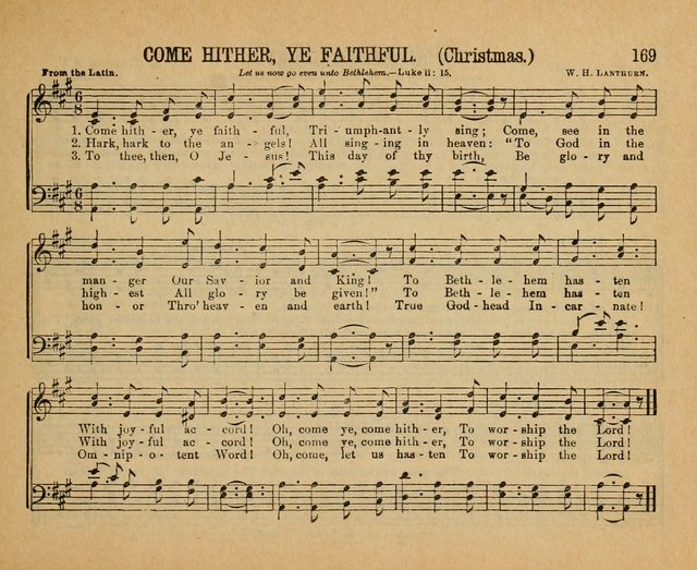 Songs of the Kingdom: a choice collection of songs and hymns for the Sunday school and other social services page 169