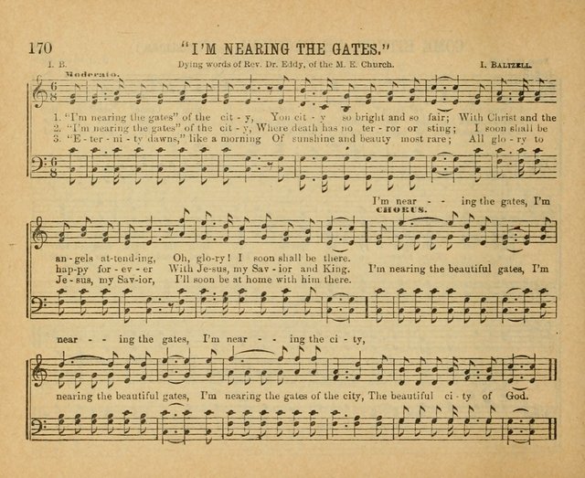 Songs of the Kingdom: a choice collection of songs and hymns for the Sunday school and other social services page 170