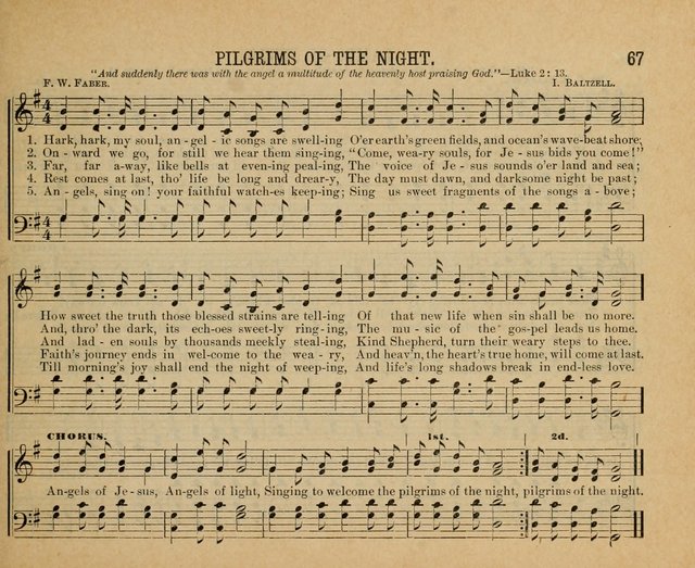 Songs of the Kingdom: a choice collection of songs and hymns for the Sunday school and other social services page 67