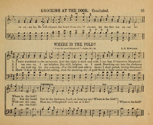 Songs of the Kingdom: a choice collection of songs and hymns for the Sunday school and other social services page 85