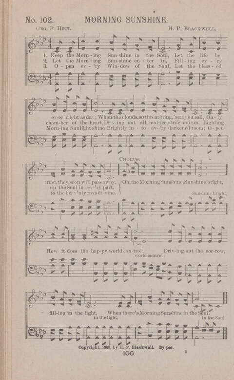 Songs of Life and Light: for the Service of Song in Christian Work and Worship page 106