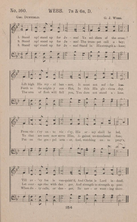 Songs of Life and Light: for the Service of Song in Christian Work and Worship page 154
