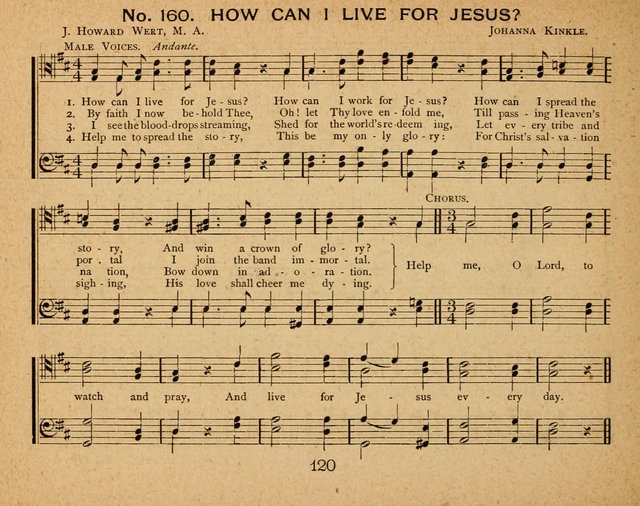 Songs of Love and Praise: for Sabbath-Schools, Prayer-Meetings, and Family Circle page 120