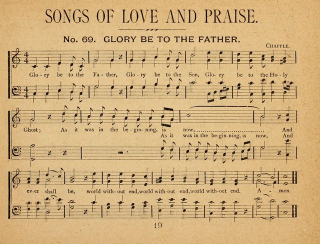 Songs of Love and Praise: for Sabbath-Schools, Prayer-Meetings, and Family Circle page 19