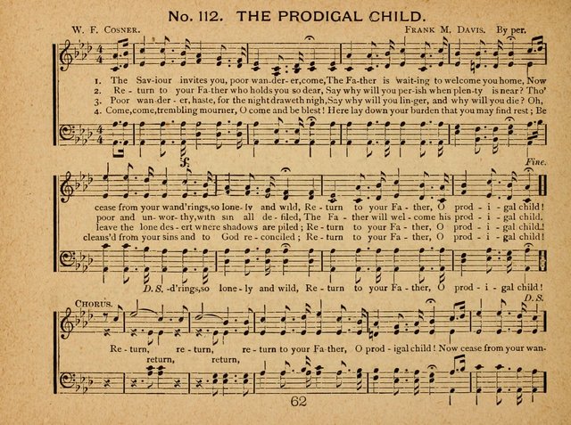 Songs of Love and Praise: for Sabbath-Schools, Prayer-Meetings, and Family Circle page 62