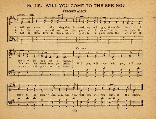 Songs of Love and Praise: for Sabbath-Schools, Prayer-Meetings, and Family Circle page 65