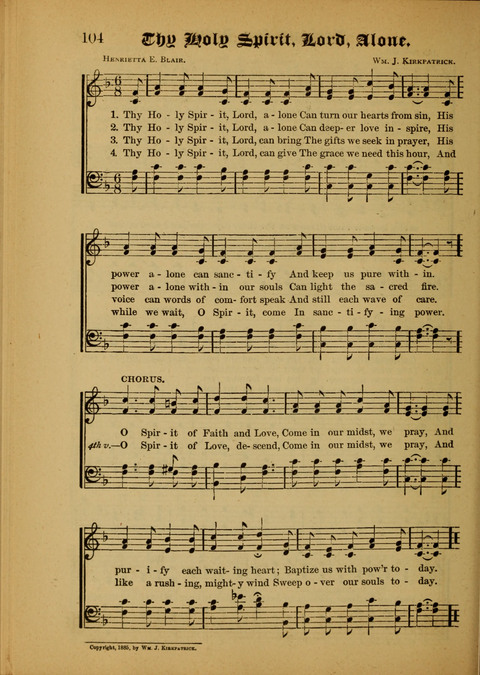 Songs of Love and Praise: for use in meetings & Christian worship & work page 104