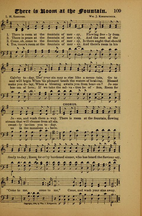 Songs of Love and Praise: for use in meetings & Christian worship & work page 109