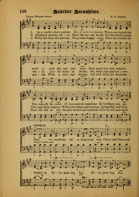 Songs of Love and Praise: for use in meetings & Christian worship & work page 118