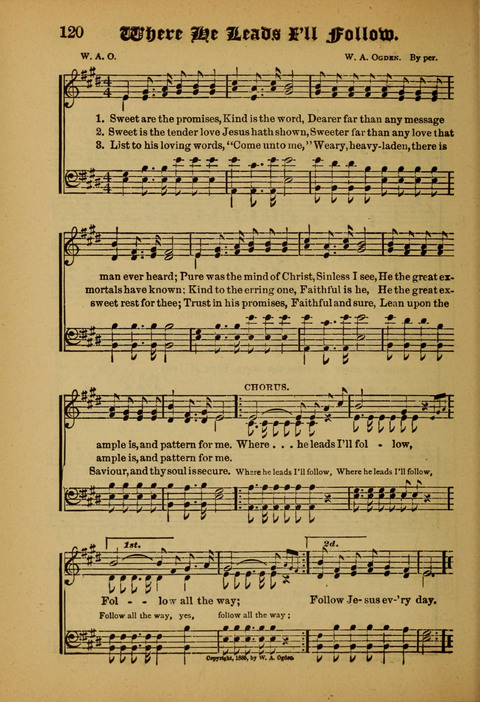 Songs of Love and Praise: for use in meetings & Christian worship & work page 120