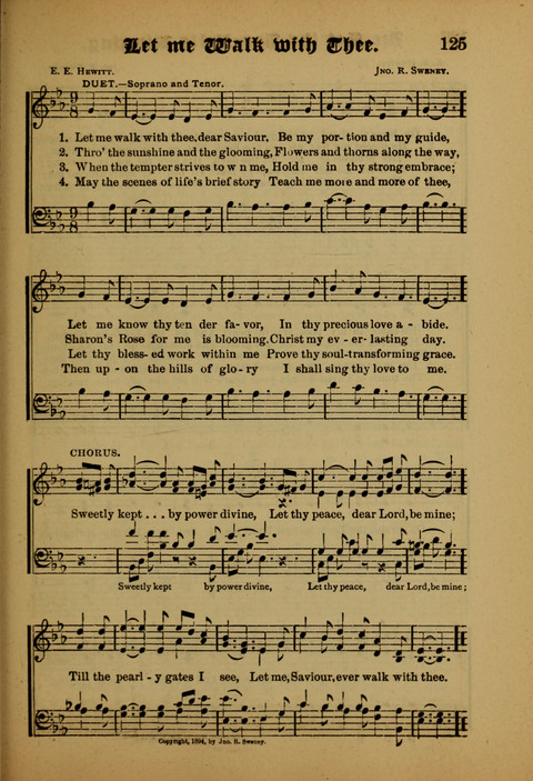 Songs of Love and Praise: for use in meetings & Christian worship & work page 125