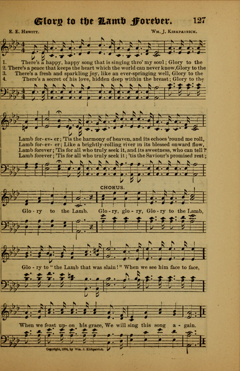 Songs of Love and Praise: for use in meetings & Christian worship & work page 127