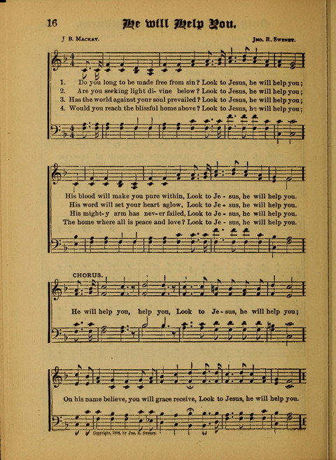 Songs of Love and Praise: for use in meetings & Christian worship & work page 16