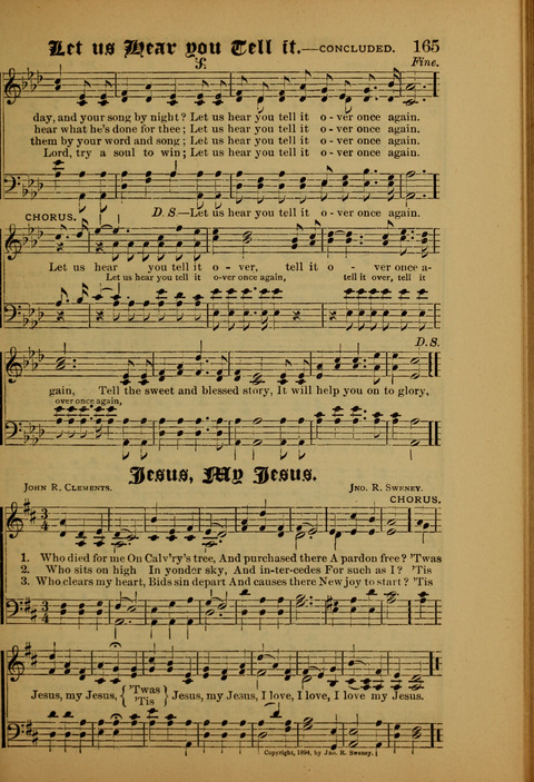 Songs of Love and Praise: for use in meetings & Christian worship & work page 165