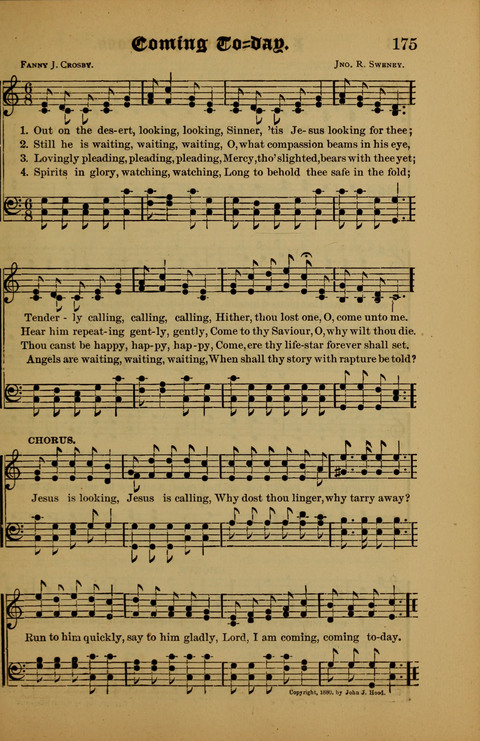 Songs of Love and Praise: for use in meetings & Christian worship & work page 175