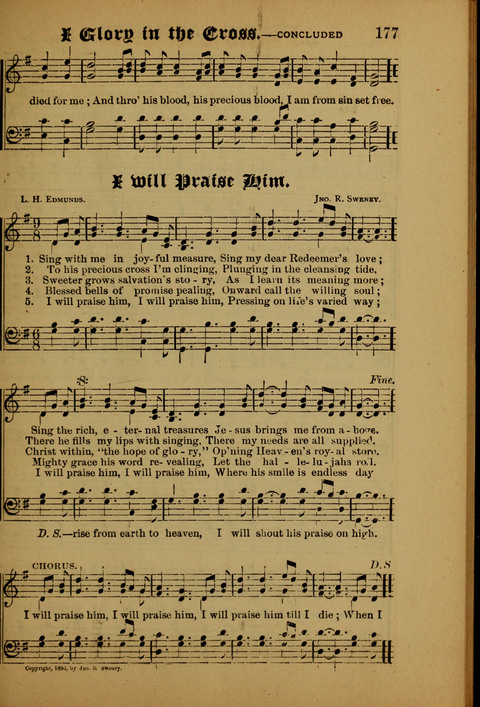 Songs of Love and Praise: for use in meetings & Christian worship & work page 177