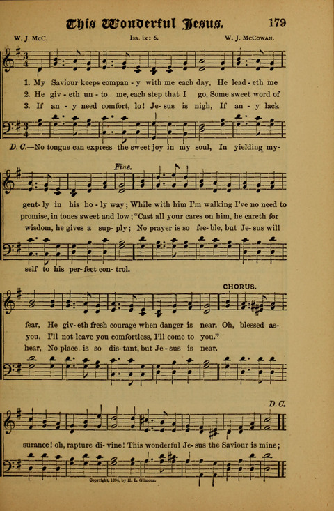 Songs of Love and Praise: for use in meetings & Christian worship & work page 179