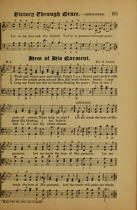 Songs of Love and Praise: for use in meetings & Christian worship & work page 181