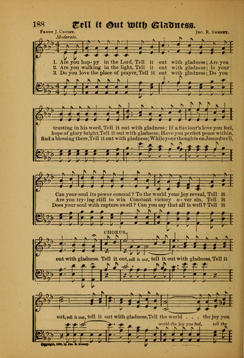 Songs of Love and Praise: for use in meetings & Christian worship & work page 188