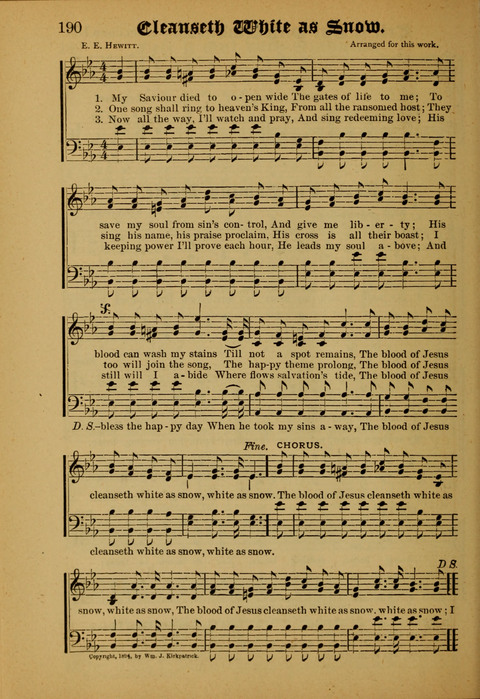 Songs of Love and Praise: for use in meetings & Christian worship & work page 190